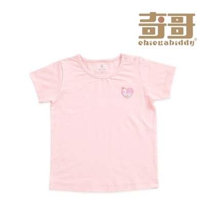 奇哥官方旗艦 Chic a Bon 天鵝公主圓領衫/T恤-天絲細格提花布 (6-10歲)