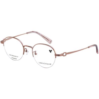LONGCHAMP 純鈦 光學眼鏡(玫瑰金色)LO2179LBJ