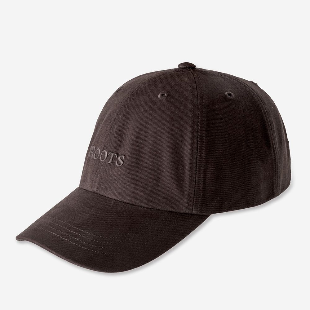 Roots 配件 ROOTS 棒球帽（黑咖啡色）
