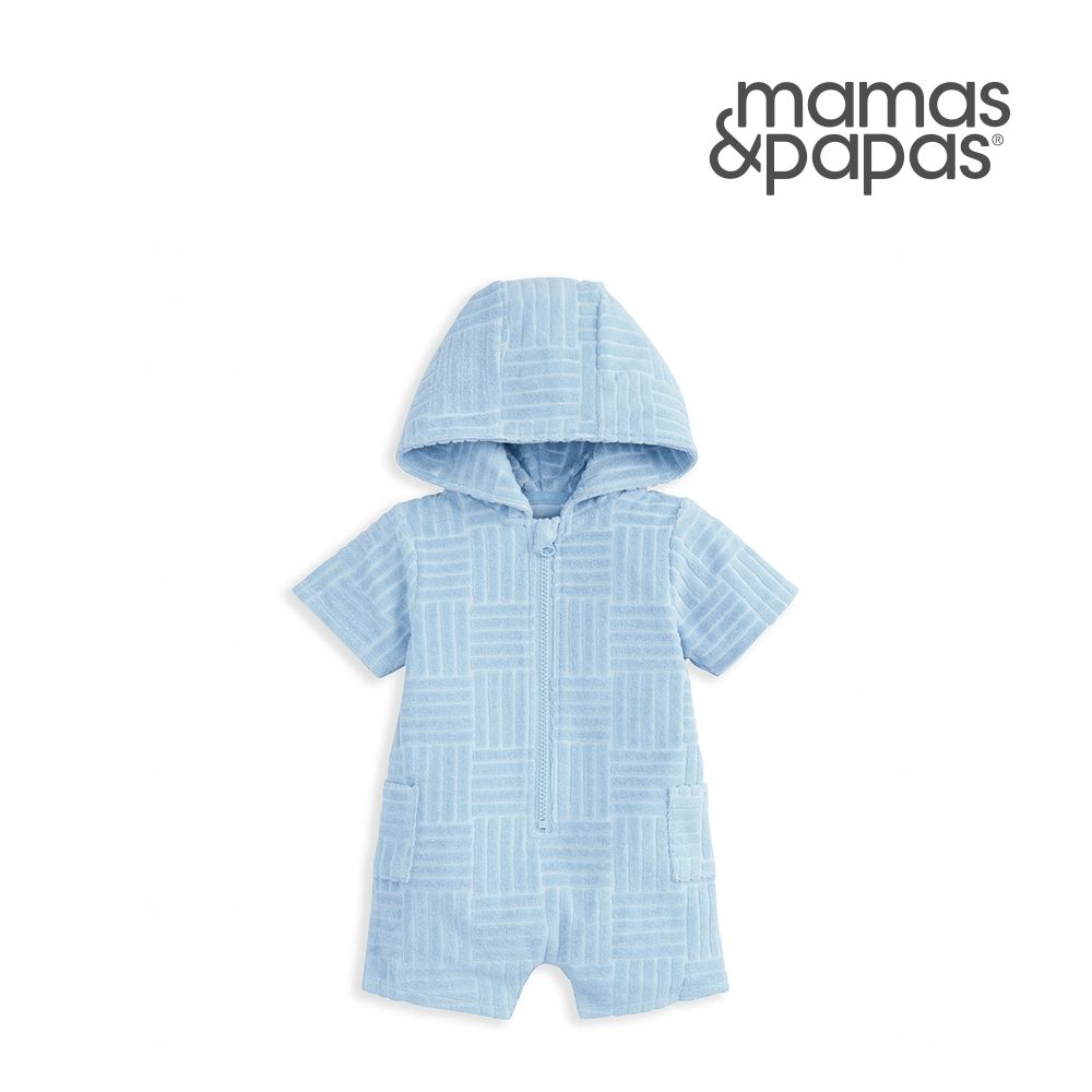 Mamas&Papas 拼階海風-短袖連身寬褲