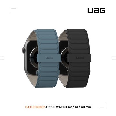 UAG Apple Watch 38/40/41/42(S10/11)mm 磁吸時尚雙色矽膠錶帶