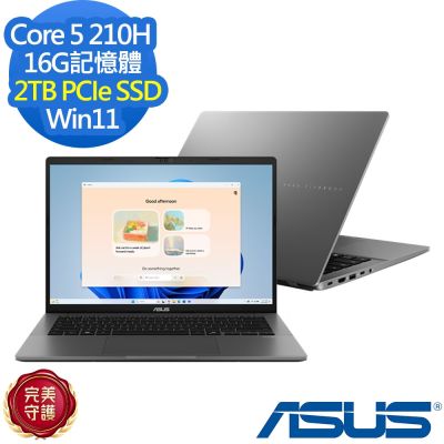 ASUS華碩 ASUS 華碩 S3407VA 14吋效能筆電(Core 5 210H/16G/2TB SSD/Vivobook S14/夜幕灰/特仕版)