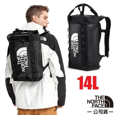 【The North Face】Explore Fusebox 多功能日用耐磨雙肩後背包14L.電腦背包_3KYV-53R 宇宙黑