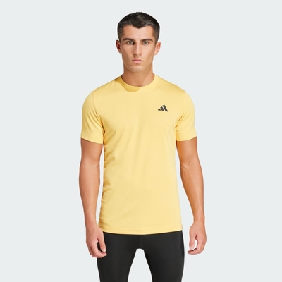 adidas 愛迪達 上衣 男款 短袖上衣 運動 T FREELIFT TEE 黃 IL7377
