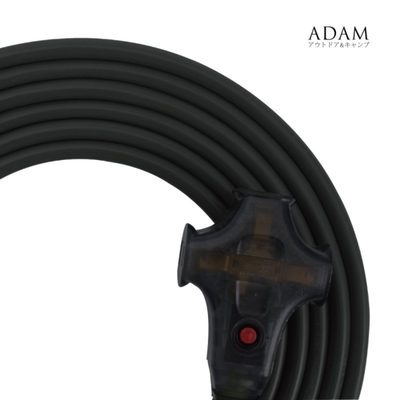 ADAMOUTDOOR 戶外延長動力線15M(黑)
