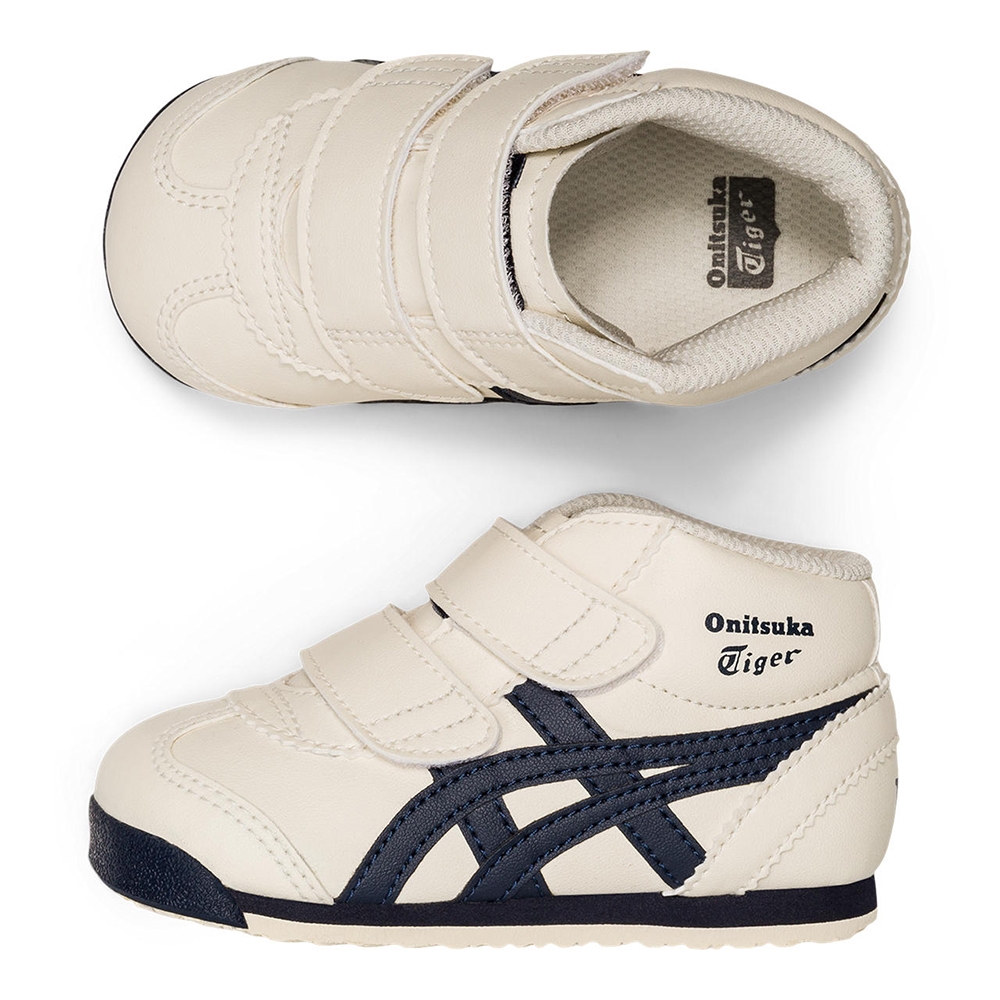Onitsuka Tiger】鬼塚虎米底墨藍虎爪紋MEXICO Mid Runner 小童鞋