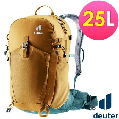 【Deuter】TRAIL 輕量拔熱透氣背包25L 3440524 杏仁咖