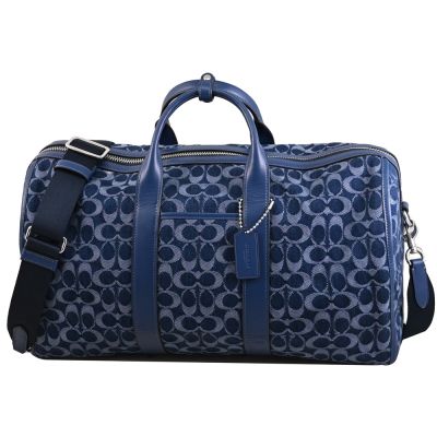 COACH GOTHAM DUFFLE 丹寧布兩用旅行袋(藍)