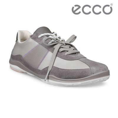 ECCO Biom Lite TR W 健步戶外麂皮拼接低筒皮革運動鞋 女鞋 羽褐色/暖米棕/岩石灰