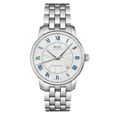 MIDO美度 官方授權 BARONCELLI永恆系列 典雅羅馬機械腕錶 錶 手錶 送禮 38mm/ M86004211