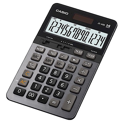 CASIO卡西歐14位元商用計算機-JS-40B(黑灰)