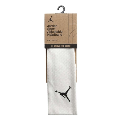 NIKE JORDAN SPORT 頭綁帶-DRI-FIT 髮帶 有氧 瑜珈 J1011610101OS 白黑