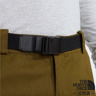 【The North Face】Basin Stretch Belt 無段式調節彈性紋理網格腰帶/ 8EQ3-JK3 宇宙黑
