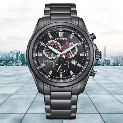 CITIZEN 星辰 Chronograph 光動能 碼錶計時 三眼男錶 送禮 禮物 推薦 AT2137-50F