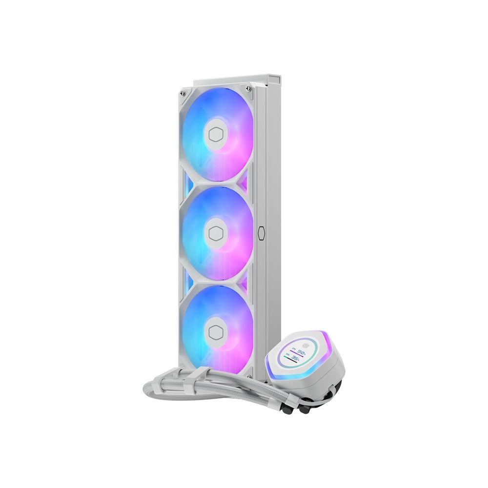 酷碼Cooler Master ML 360 Atmos II LCD ARGB 白色版水冷散熱器| 水冷