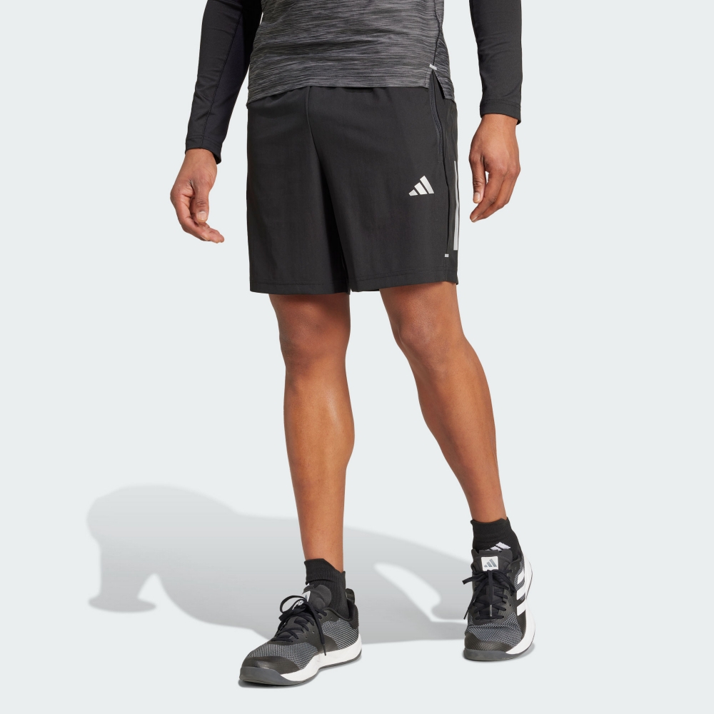adidas 愛迪達 短褲 男款 7吋 運動褲 GYM+ 3S WV SHT 黑 IW5906