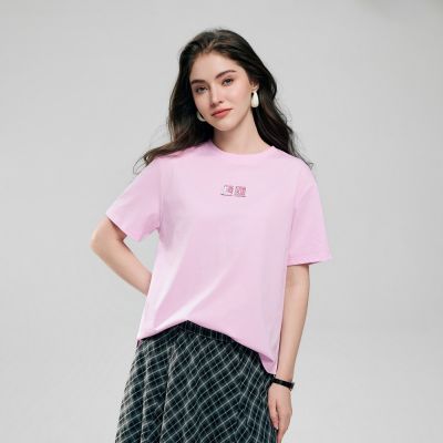 GIORDANO 女裝Sorona彈力印花短袖T恤