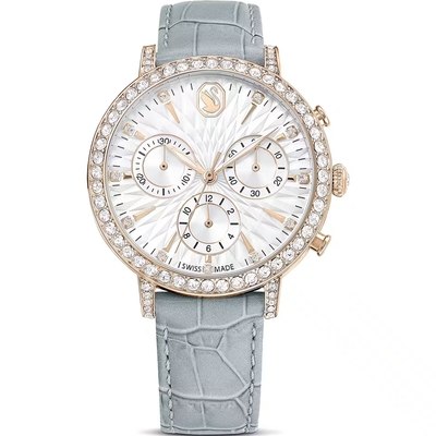 SWAROVSKI 施華洛世奇Matrix Tennis Chrono 計時手錶-36mm灰色 5702851