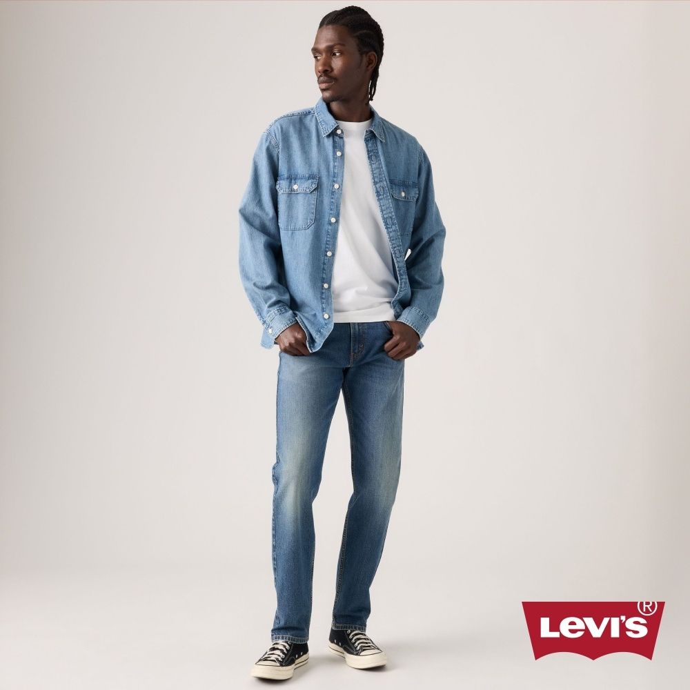 Levi's 502 中腰舒適錐形牛仔褲 / 微彈性 男生牛仔褲 熱賣單品