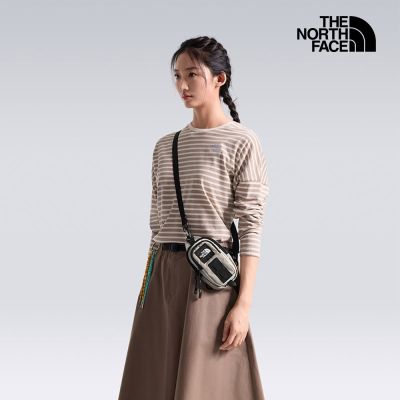 【The North Face 官方旗艦】北面男女款棕色DWR防潑水休閒單肩包｜8JCGSM4 斜背包
