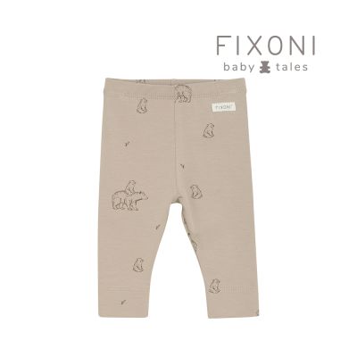 Brands4kids 北極熊褐色貼腿長褲 Fixoni系列