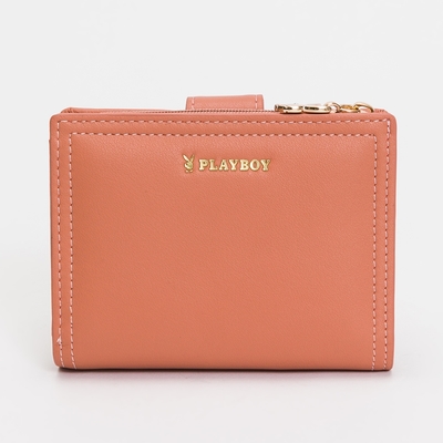 PLAYBOY - 短夾 Solo系列 - 粉色