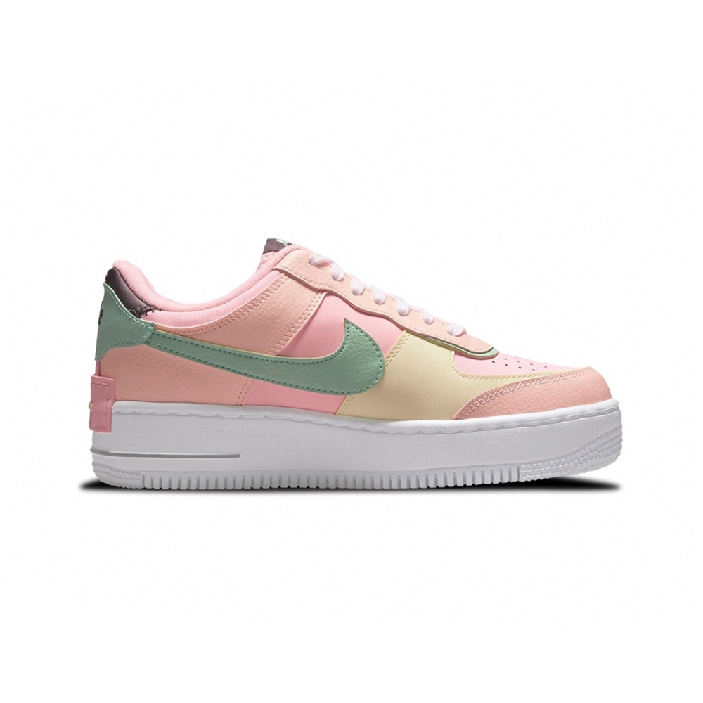 Nike Air Force 1 Shadow 粉綠馬卡龍結構休閒鞋女鞋CU8591-601 | 休閒