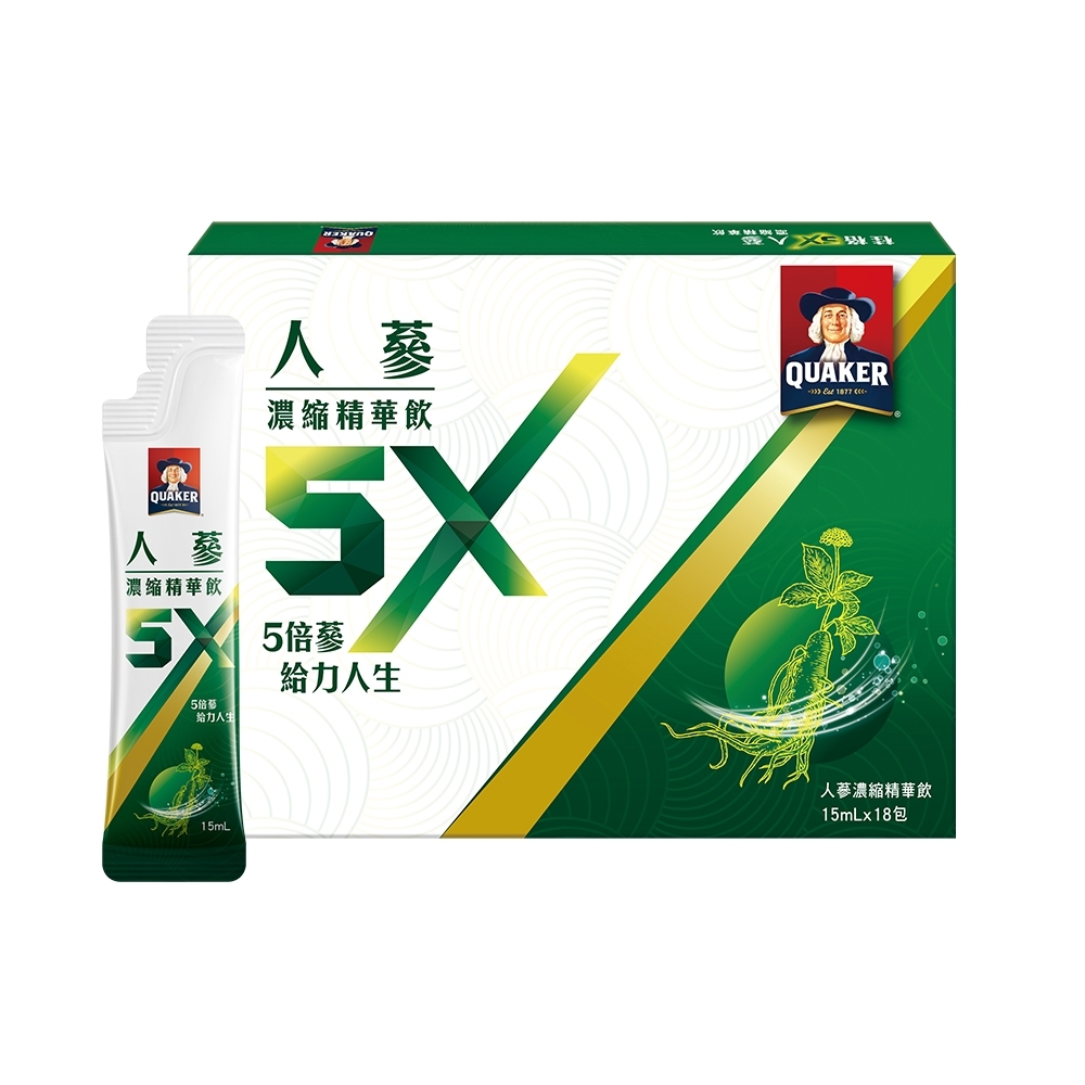 【官方直營】桂格 5X人蔘濃縮精華飲(15ml×18入)