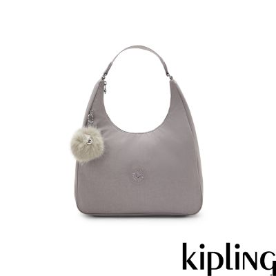 Kipling (網路獨家款)霧灰月形肩背包-RUTHIE