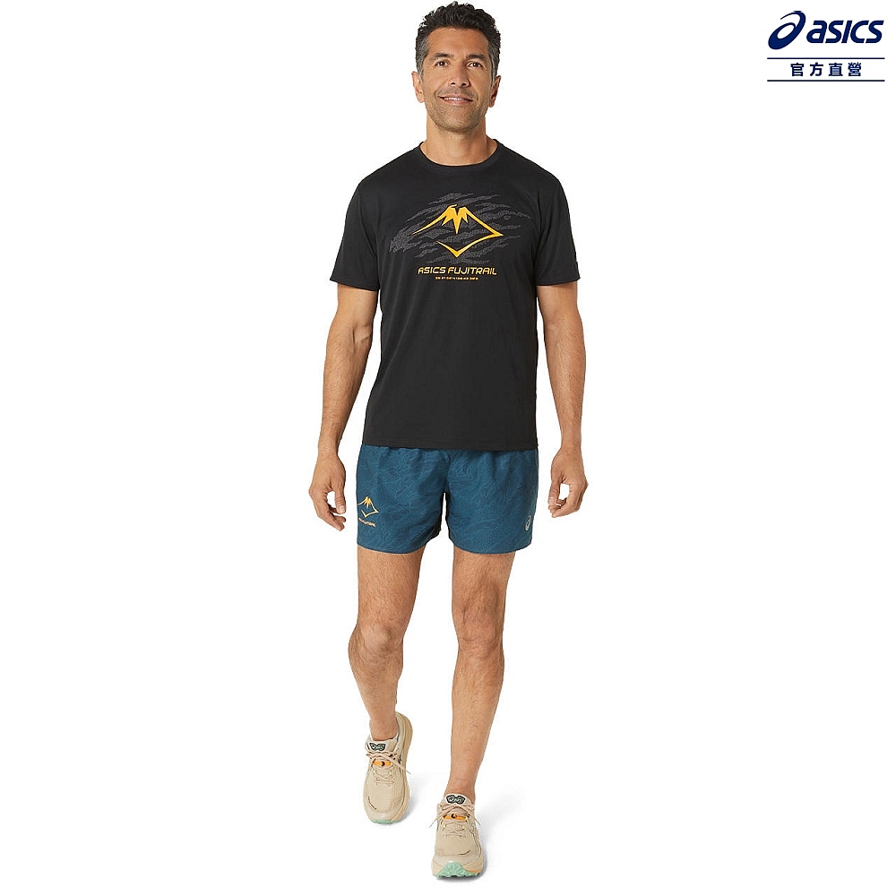 ASICS 亞瑟士短袖上衣男款FUJITRAIL 跑步上衣2011C981-001 | ASICS