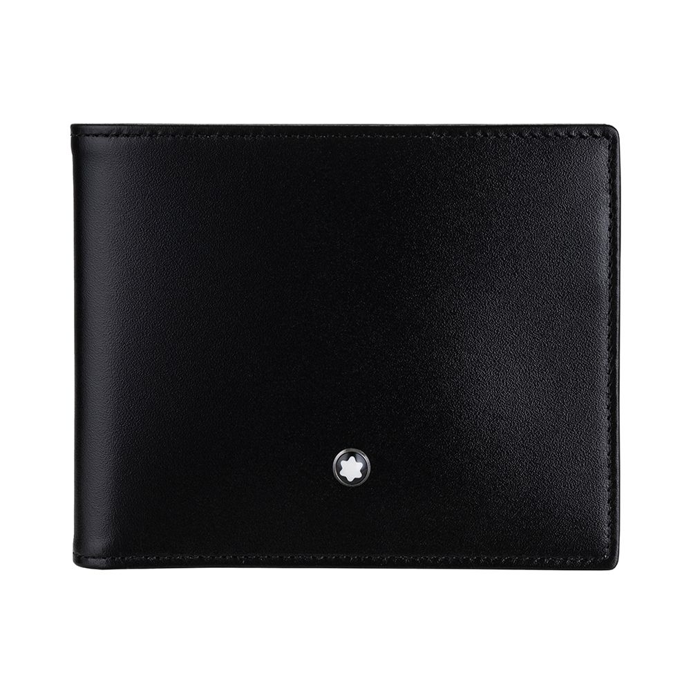 Montblanc 萬寶龍 大班系列經典牛皮4卡零錢包短夾