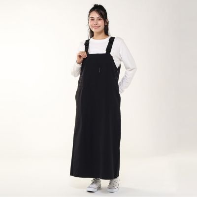CHUMS Warm Stretch Jumper Skirt 女 秋冬洋裝 黑色 CH181365K001