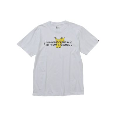 Fragment x Pokemon Thunderbolt Project 皮卡丘、卡比獸白色短袖