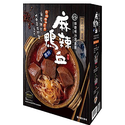 嘉義林聰明 沙鍋麻辣鴨血寬粉(645g/盒) 3盒超值組