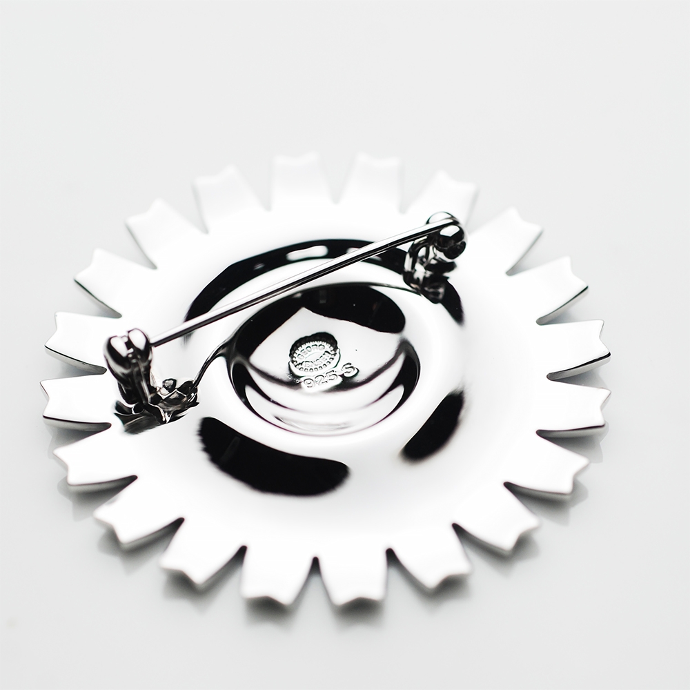Georg Jensen Daisy 純銀藍瓷琺瑯雛菊胸針44mm | 項鍊| Yahoo