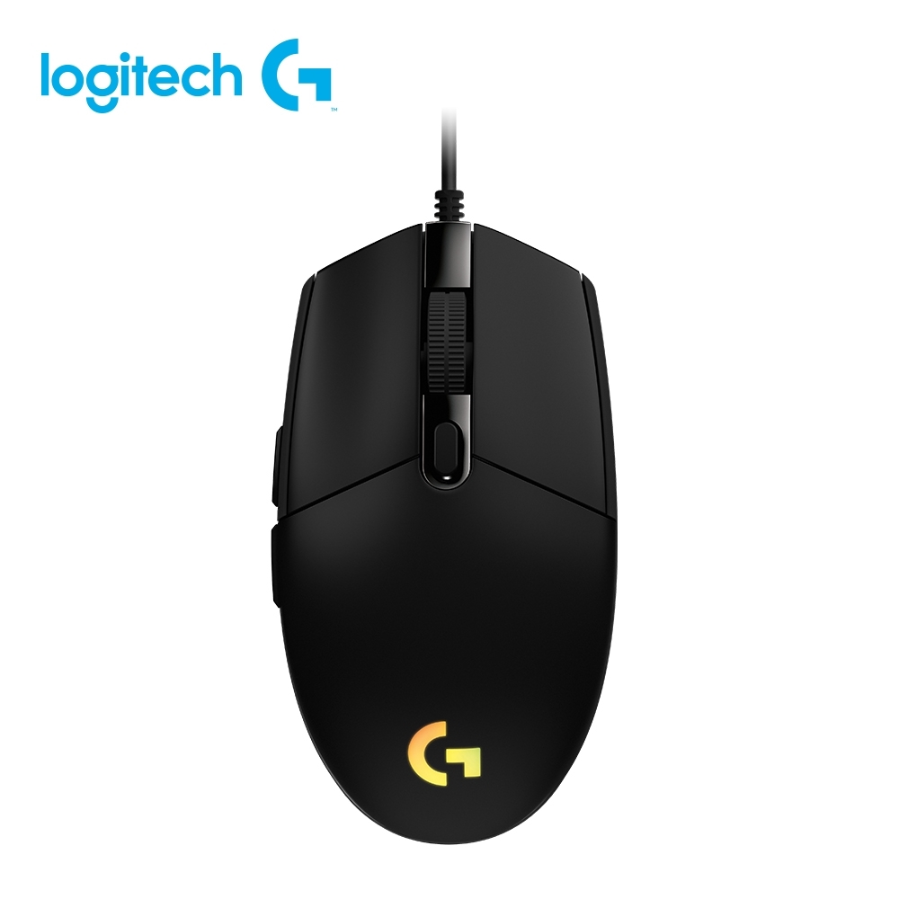 羅技 G102 炫彩遊戲滑鼠-黑