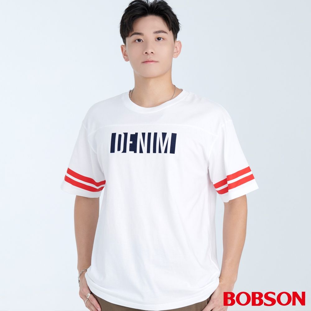 BOBSON 男款寬版印圖上衣  (74018-80)