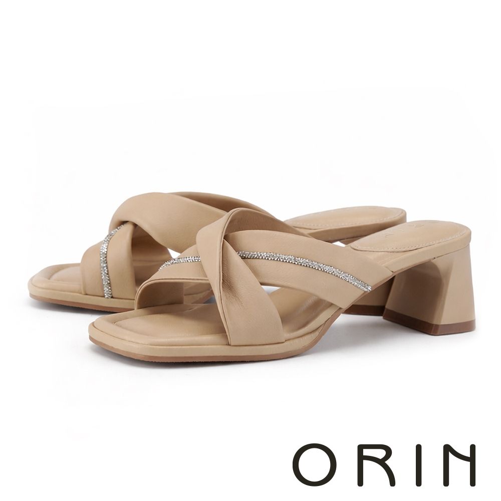 MAGY OIRN CHOiCE TAS 真皮/編織/金屬/跟鞋/平底/拖鞋/穆勒/休閒/樂福 多款任選 (D 杏色)