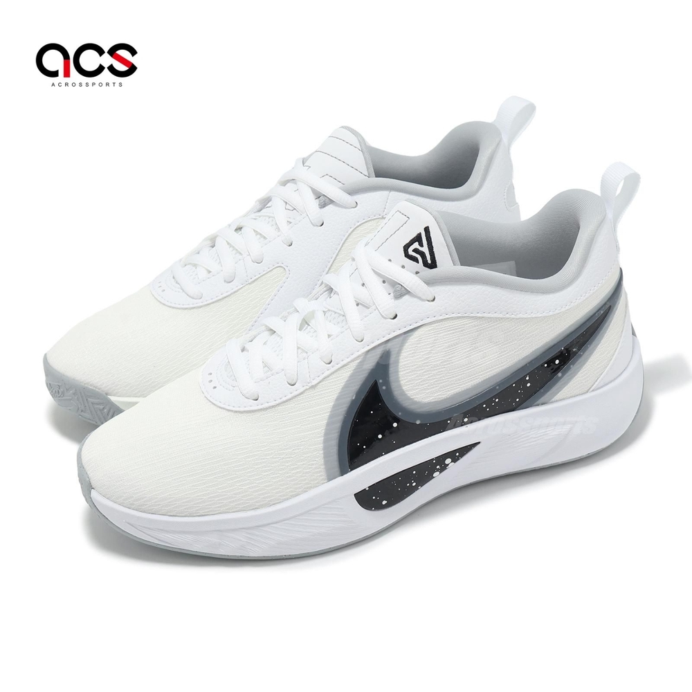 Nike 籃球鞋 Giannis Freak 6 GS 大童 女鞋 白 黑 氣墊 緩衝 字母哥 運動鞋 FQ7378-101