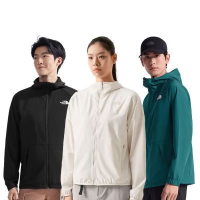 【The North Face】輕薄防護｜吸濕排汗速乾機能連帽外套(多款任選)