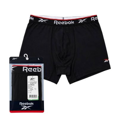 Reebok 男親膚印花平口褲 (4件/組)(同顏色)