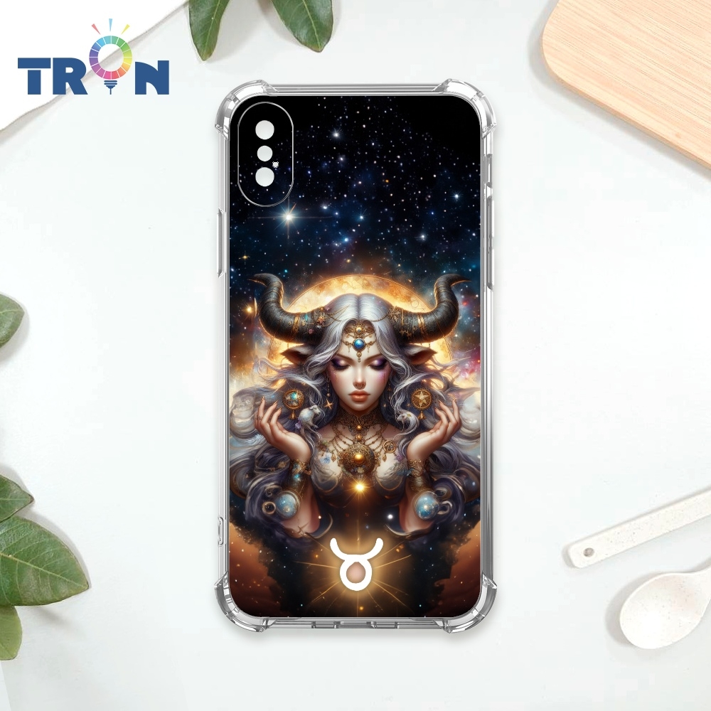 TRON IPhone X/XS 土象星座系列/金牛座/處女座/摩羯座 四角防摔 軟殼 手機殼