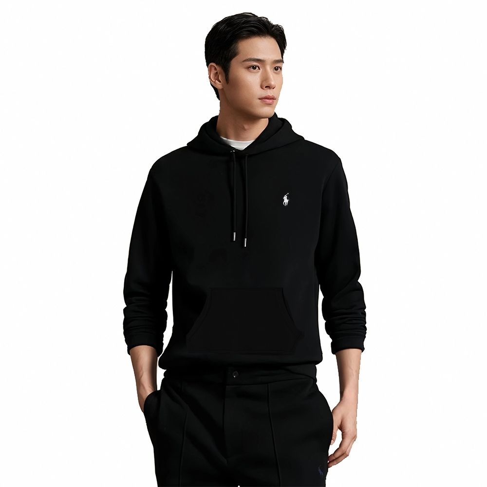 Polo Ralph Lauren RL 熱銷刺繡小馬連帽T恤-黑色