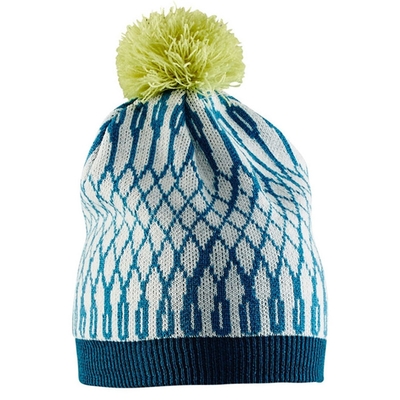 瑞典 Craft Snowflake Hat 雪花帽.彈性透氣保暖針織羊毛帽 藍色