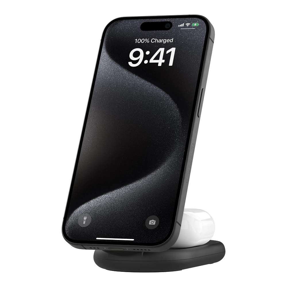 Belkin BoostCharge Qi2 15W 2合1 磁力可摺疊無線充電器 WIZ028qc
