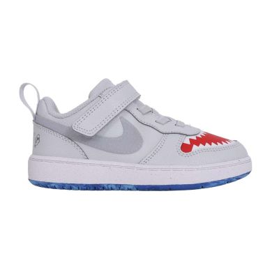 NIKE COURT BOROUGH LOW LILS 男小童運動休閒鞋 IO1662-001 灰紅白藍