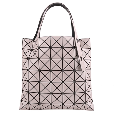 ISSEY MIYAKE  BAOBAO  幾何小菱格7x7手提包(亮面米)小款