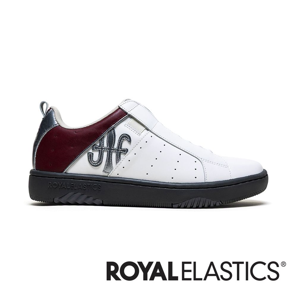 ROYAL ELASTICS  ICON2.0 白紅銀真皮潮流運動休閒鞋 (男) 006561-017