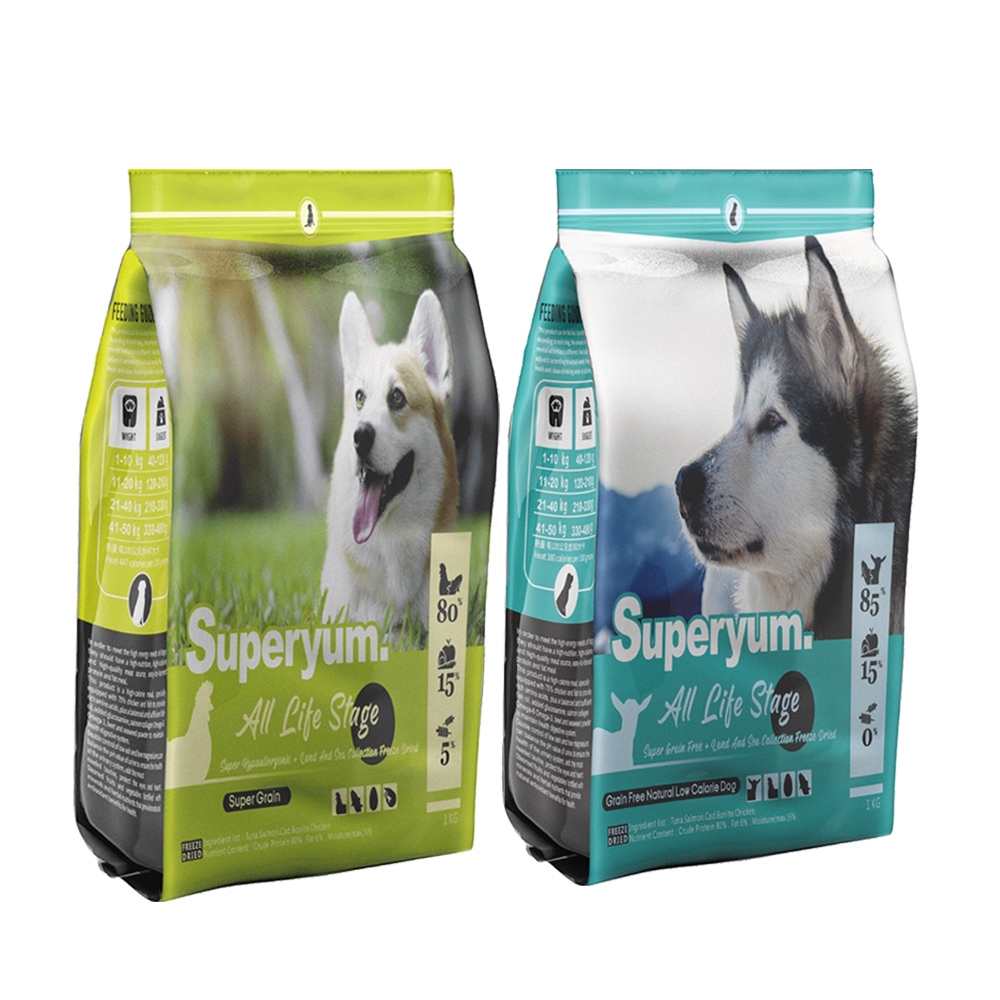 Superyum 極致美味海陸總匯凍乾狗飼料1kg X 1包| 成犬| Yahoo購物中心