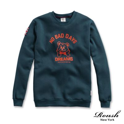 Roush 夢想小熊英國貼布刷毛大學Tee(2511507)